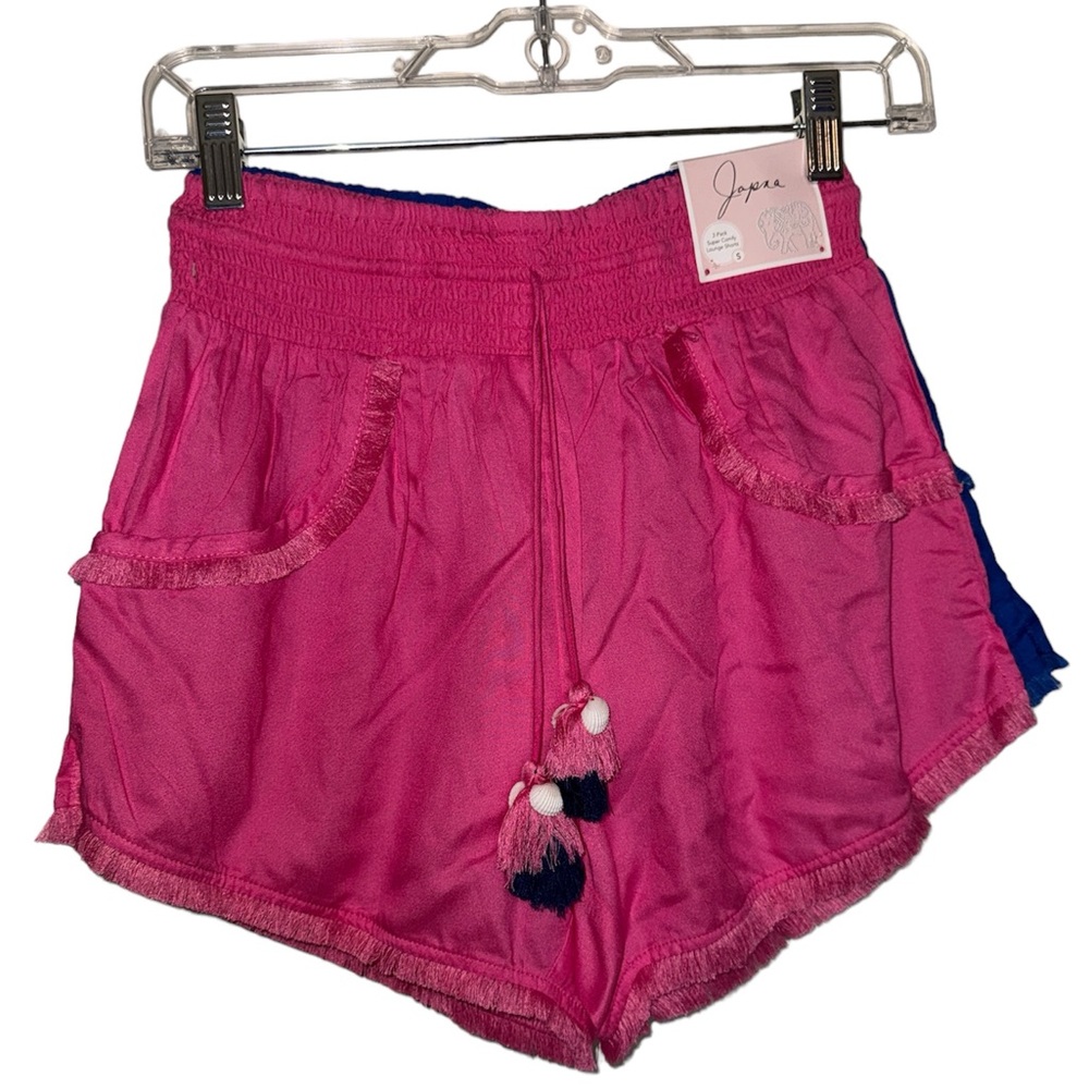 🌸 Japna 2-Pack Boho Fringe Shorts NWT!